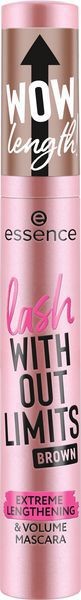 essence lash WITHOUT LIMITS BROWN EXTREME LENGTHENING & VOLUME MASCARA 02 Brown 13ml